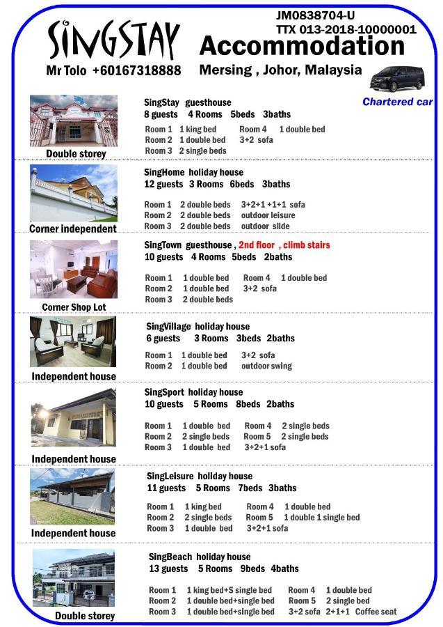 Singleisure Holiday House Mersing Exterior photo